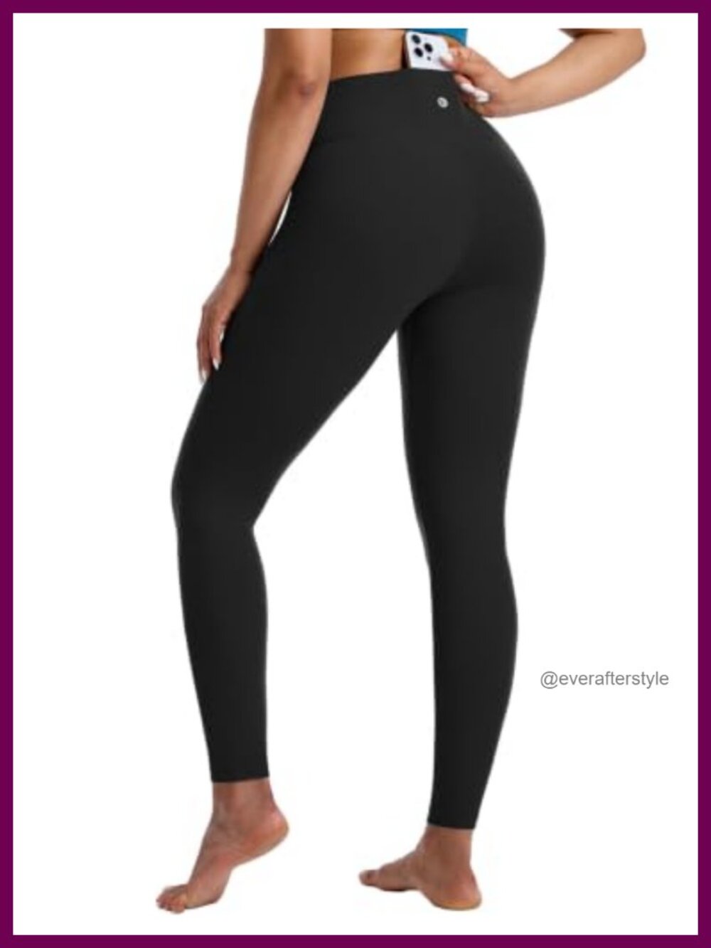 High Waisted Leggings Tummy Control Yoga Workout Pants Ankle